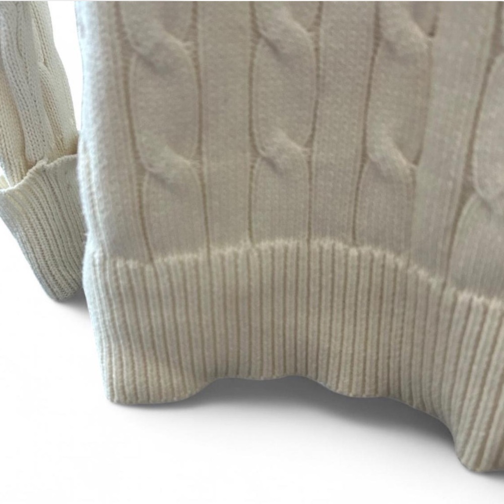 Cream Cable Knit Sweater - Picture 6 of 7